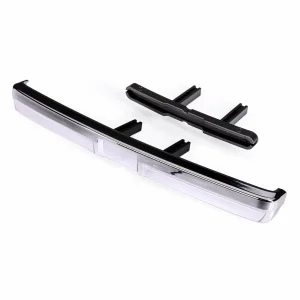 Traxxas Bumper, front (chrome)/ bumper mount (2)/ 3x10 BCS (2)