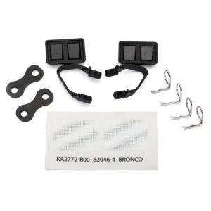 Traxxas Mirrors side black (left right)/ retainers (2)/ body clips (4)