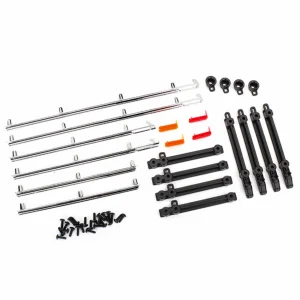 Traxxas Side trim left right (chrome)/ retainers/ LED lens/ 2.6x8 BCS (24)