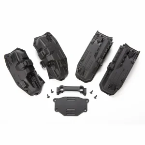 Traxxas Fenders inner (narrow) front rear (2 each)/ rock light covers (8)/ battery plate/ 3x8 flathead screws (4)