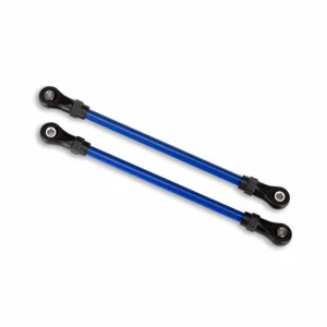 Traxxas Suspension links front lower blue (2) (5x104mm powder coated steel) (assembled with hollow balls) (for use with 8140X TRX-4 Long Arm Lift Kit)