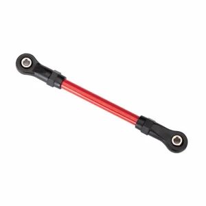 Traxxas Suspension link front upper 5x68mm (1) (red powder coated steel) (assembled with hollow balls) (for use with 8140R TRX-4 Long Arm Lift Kit)