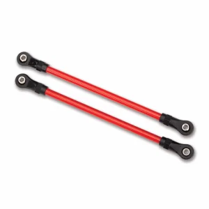 Traxxas Suspension links rear lower red (2) (5x115mm powder coated steel) (assembled with hollow balls) (for use with 8140R TRX-4 Long Arm Lift Kit)