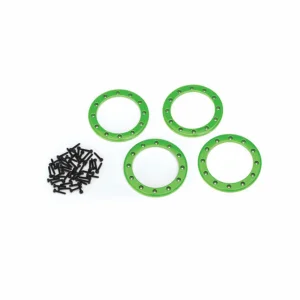 Traxxas Beadlock rings green (2.2) (Aluminium) (4)/ 2x10 CS (48)