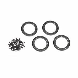 Traxxas Beadlock rings black (2.2) (Aluminium) (4)/ 2x10 CS (48)