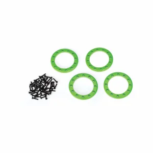 Traxxas Beadlock rings green (1.9) (Aluminium) (4)/ 2x10 CS (48)