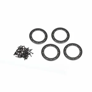 Traxxas Beadlock rings black (1.9) (Aluminium) (4)/ 2x10 CS (48)