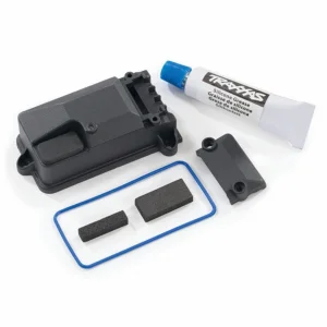 Traxxas Receiver box cover (compatible with 8224 receiver box + 2260 BEC) / foam pads / seals / silicone grease
