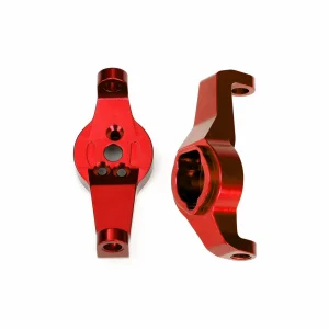 Traxxas Caster blocks 6061-T6 Aluminium (red-anodized) left and right