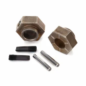 Traxxas Wheel hubs 12mm hex (2)/ stub axle pins (2) (steel) (fits TRX-4)