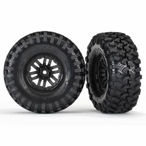 Traxxas Tires and wheels assembled glued (TRX-4 wheels Canyon Trail 1.9 tires) (2)