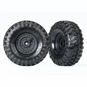 Traxxas Tires and wheels assembled glued (Tactical wheels Canyon Trail 1.9 tires) (2)
