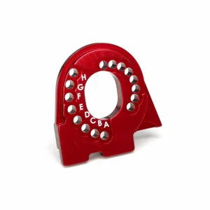 Traxxas Motor mount plate TRX-4 6061-T6 Aluminium (red-anodized)