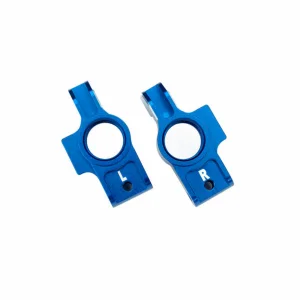 Traxxas Carriers, stub axle, 6061-T6 aluminium (blue-anodised), (left + right)/ 3x12mm BCS (with threadlock) (2)/ 2.5x6mm BCS (with threadlock) (2)