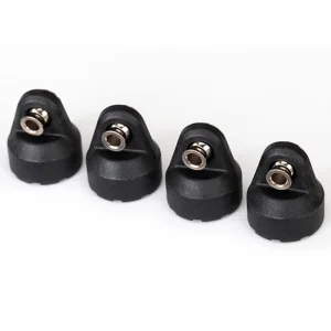 Traxxas Shock caps (black) (4) (assembled with hollow balls)