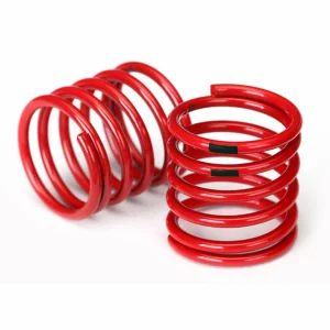 Traxxas Spring Shock (red) (4.4 rate black stripe) (2)