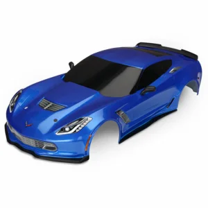 Traxxas Body Chevrolet Corvette Z06 blue (painted decals applied)