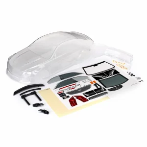 Traxxas Body Cadillac CTS-V (clear requires painting)/ decal sheet (includes side mirrors spoiler mounting hardware)