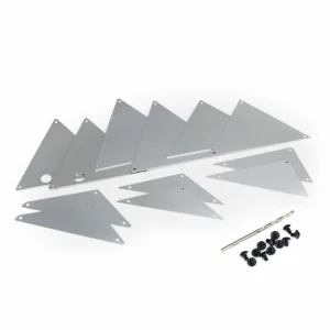 Traxxas Tube chassis inner panels (silver Aluminium) (front (2)/ wheel well (4)/ middle (4)/ rear (2)