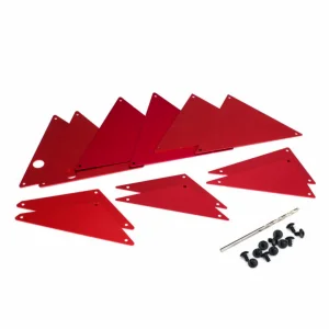 Traxxas Tube chassis inner panels Aluminium (red-anodized) (front (2)/ wheel well (4)/ middle (4)/ rear (2)