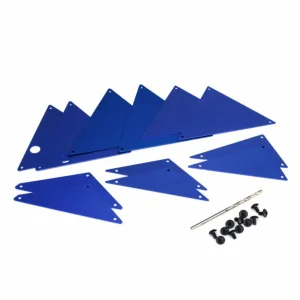 Traxxas Tube chassis inner panels Aluminium (blue-anodized) (front (2)/ wheel well (4)/ middle (4)/ rear (2)