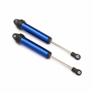 Traxxas Shocks GTR 134mm Aluminium (blue-anodized) (fully assembled w/o springs) (front no threads) (2)