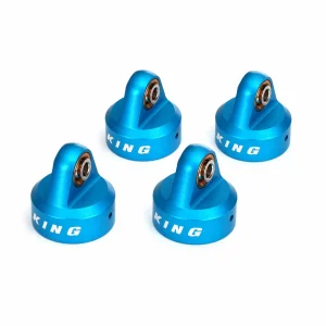 Traxxas Shock caps Aluminium (blue-anodized) King Shocks (4)