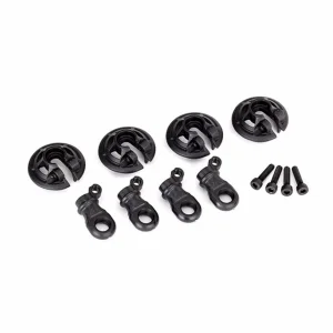 Traxxas Spring retainers lower (captured) (4)/ 2.5x10 CS (4)