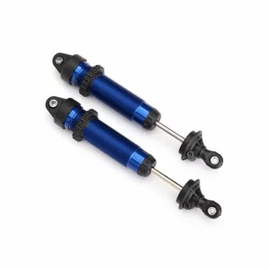 Traxxas Shocks GTR 139mm Aluminium (blue-anodized) (fully assembled w/o springs) (rear threaded) (2)