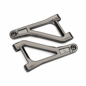 Traxxas Suspension arms upper (left right) (satin black chrome-plated) (assembled with hollow balls)