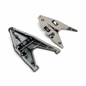 Traxxas Suspension arm lower right/ arm insert (satin black chrome-plated) (assembled with hollow ball)