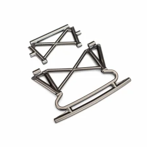 Traxxas Bumper front/ bumper support (satin black chrome-plated)