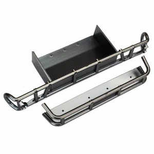 Traxxas Bumper rear/ bumper extension (satin black chrome-plated)