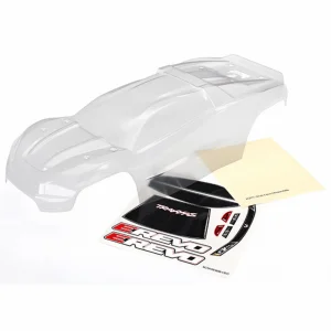 Traxxas Body E-Revo (clear requires painting)/window grill lights decal sheet
