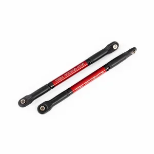 Traxxas Push rods, Aluminium (red-anodized) (2) (assembled with rod ends) ** CLEARANCE **