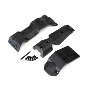 Traxxas Skid plate set front/ skid plate rear/ 3x10 BCS (6)/ 3x30 BCS (1) (fits 8629 8630 bulkheads)