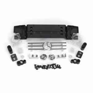 Traxxas Grille V2 Mercedes-Benz G500 4x4 / grille mount/ grille insert/ headlight lens (2)/ headlight reflector (2)/ reflector lens (2)/ bumperette front (2)/ bumperette mount (2)/ turn signal housing (2)/ turn signal housing retai