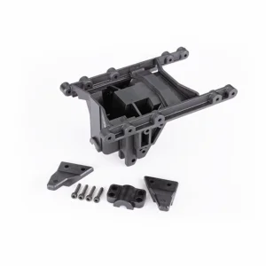 Traxxas Suspension mount, intermediate, TRX-6 (1)/ bearing cap (1)/ suspension link mounts (left + right)/ 2.5x12 CS (4)