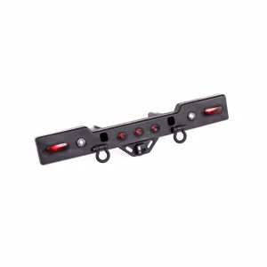 Traxxas Bumper, rear (black chrome) (assembled with lenses)