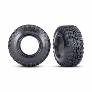 Traxxas Tyres, Canyon RT 46x22/ foam inserts (2) (wide) (requires 22 diameter wheel)