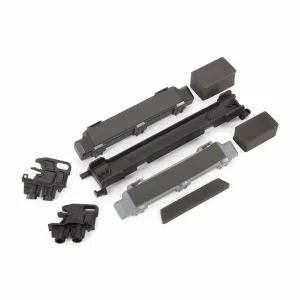Traxxas Battery hold-down/ mounts (front + rear)/ battery compartment spacers/ foam pads (fits MAXX with extended chassis (352mm wheelbase)