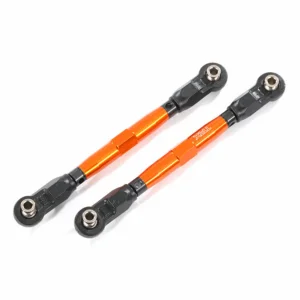 Traxxas Toe links front (TUBES orange-anodized 7075-T6 Aluminium stronger than titanium) (88mm) (2)/ rod ends rear (4)/ rod ends front (4)/ Aluminium wrench (1)