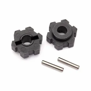 Traxxas Wheel hubs hex (2)/ 2.5x12 pins (2)