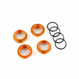 Traxxas Spring retainer (adjuster) orange-anodized Aluminium GT-MAXX Shocks (4) (assembled with o-ring)