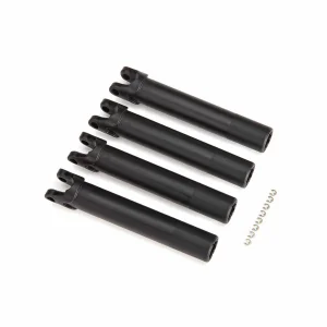 Traxxas Half shafts, outer (extended, front or rear) (4)/ e-clips (8) (for use with 8995 WideMaxx suspension kit)