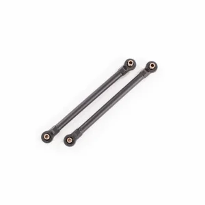 Traxxas Toe links, 119.8mm (108.6mm center to center) (black) (2) (for use with 8995 WideMaxx suspension kit)