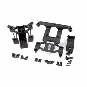 Traxxas Body Mounts, Front + Rear / 3x12mm CS (4) / 3x12mm Shoulder Screw (2 pcs) / 3x10mm Flat-Head Machine Screw (8) / 3x12mm BCS (1)