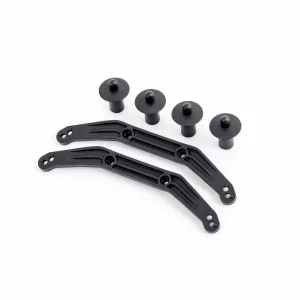 Traxxas Body mounts, front + rear, extreme heavy duty (for use with 9080 upgrade kit)