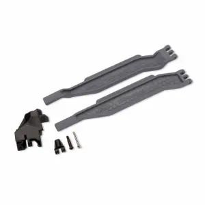 Traxxas Slate-Grey Battery Hold-Downs with Hardware (2)