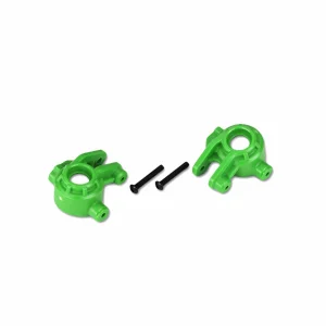 Traxxas Steering blocks, extreme heavy duty, green (left + right)/ 3x20mm BCS (2) (for use with 9080 upgrade kit)